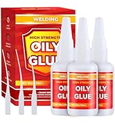3 PCS Welding High-Strength Oily Glue, Welding Super Glue Gel Instant Adhesive Powerful Universal...