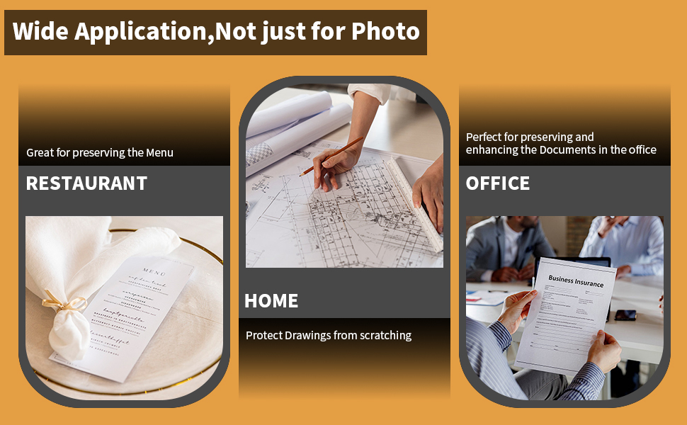 9 x 11.5 inches laminating sheets