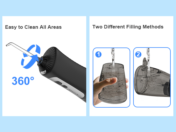 electric toothbrush and water flosser