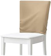 Doojoayie 4Pcs Beige Dining Room Chair Covers Decorative Chair Back Cover for Home Party Decorati...
