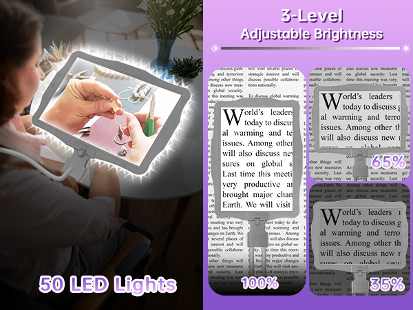magnifying glass with light