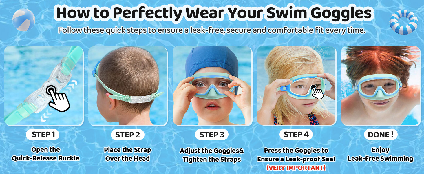 Vvinca kids swimming goggles