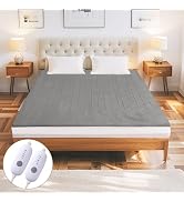 Eydna Electric Mattress Pad Queen Size 60"x80" with 10 Hours Auto Off 5Heat Setting Dual Controll...