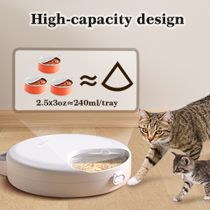 refrigerated wet cat food feeder