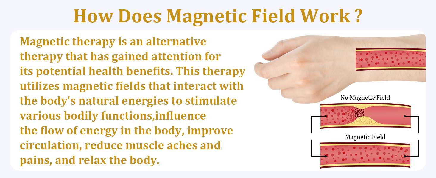 Magnetic Bracelets Magnetic Rings Womens Bracelets with Magnets Pure Copper Cuffs Bangles