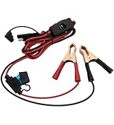 HayEastdor 8.2FT/2.5M SAE to Alligator Clips Wire Harness with 12V Switch 16AWG 2Pin SAE to Batte...