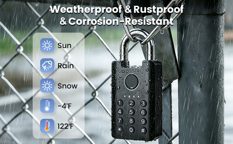 smart lock outdoor weatherproof