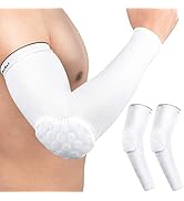 HiRui Elbow Pads for Teenagers Men Women, Elbow Brace Basketball Shooter Sleeves Arm Compression ...