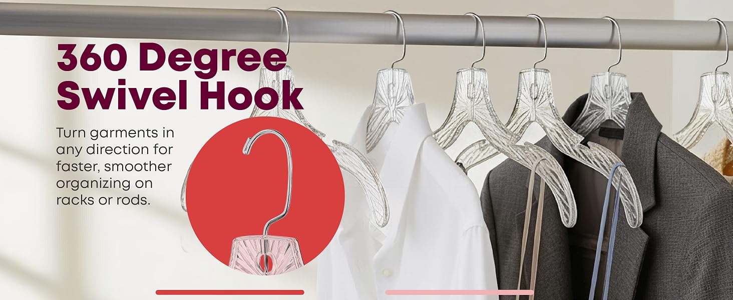 Hangers with Clips Plastic Set of 12 Pack Heavy Duty Hangers Dresses, TShirts Closet Organization