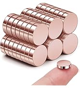 SMARTAKE 45 Pcs Refrigerator Magnets, 10x2.6mm Small Round Fridge Magnets, Multi-Use Premium Neod...