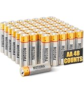 MOTOMA AA Batteries 48Pack 1920mAh Alkaline Double A Batteries 10 Year Shelf Life AA Battery Long...