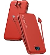 citicr Portable Charger Power Bank, 10000mAh PD20W USB C Fast Charging with Built-in Cables &amp; Wal...