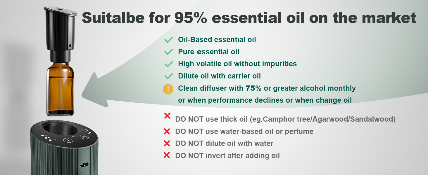 essential oil diffuser with diffuser