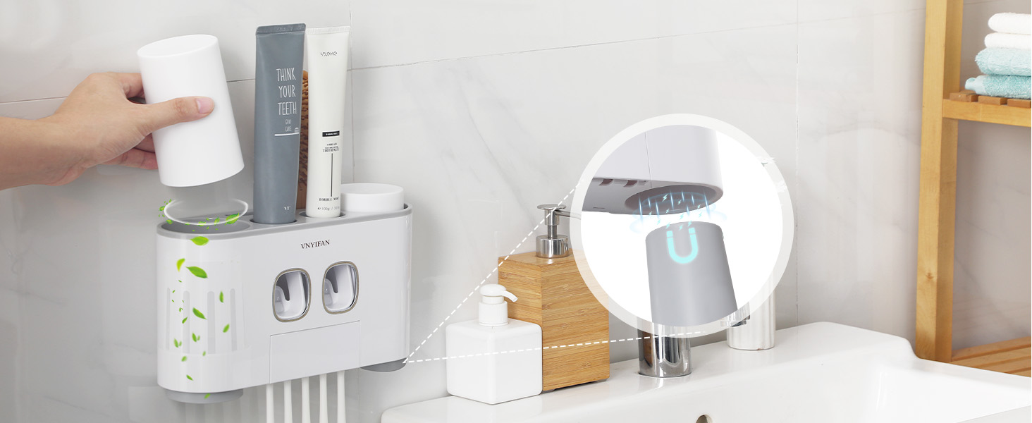 automatic toothbrush holder