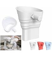 2026 Upgraded Extended KitchenAid Flour Funnel Attachment for Stand Mixer, Add While Mixing Witho...