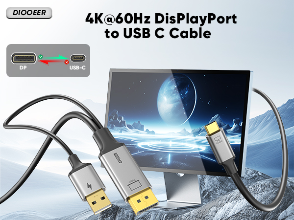 displayport to usb c cable