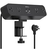 PD30W Desk Clamp Power Strip, Desktop Mount Surge Protector, Fast Charging Station, 5Ft Extension...