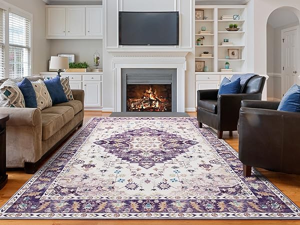 purple rug