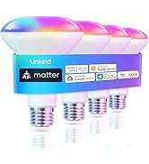 Linkind Matter Smart Light Bulb, BR30 Smart Bulbs, Recessed LED Color Changing Light Bulbs RGBTW,...