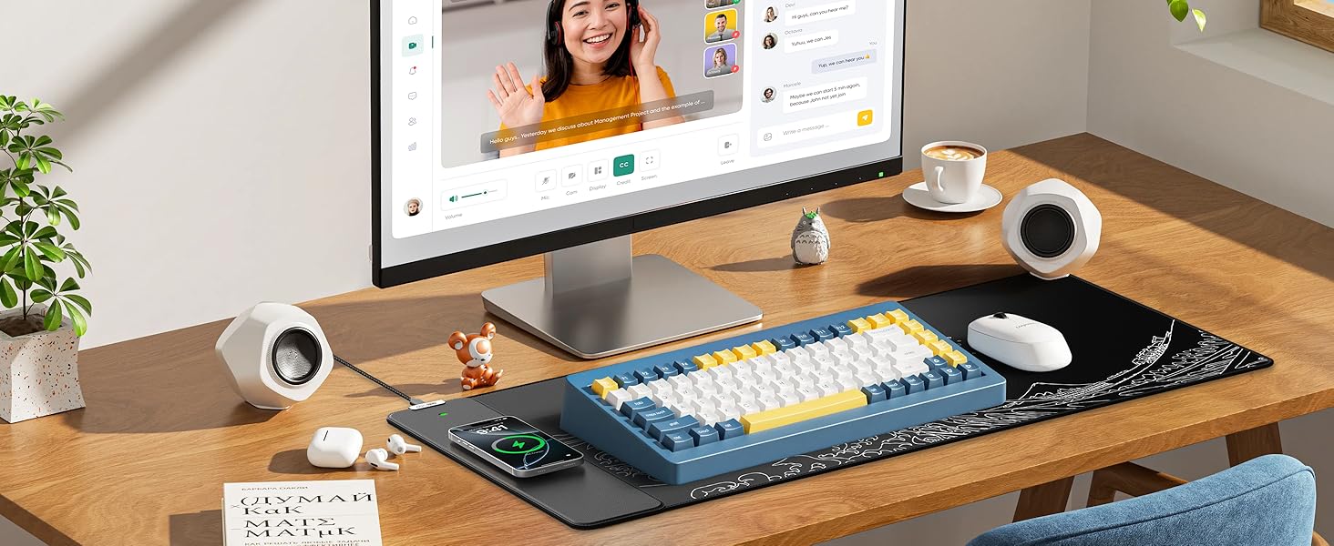 Wireless Charging Mouse Pad