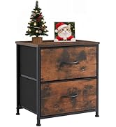 Accver Nightstand, 2 Drawer Dresser Bedside Storage Furniture, Small Dresser with 2 Drawers, End ...