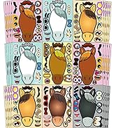 OuMuaMua 30pcs Kids Birthday Party Favors Stickers - Make Your Own Horse Stickers, Spirit Horse T...