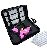 Liumai Hot Glue Gun Kit with 30pcs Glue Sticks, Mini Hot Melt Glue Gun with Carrying Case for Cra...
