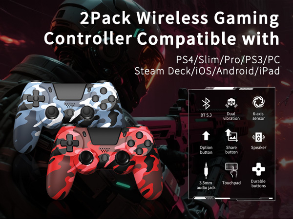 2 pack ps4 controller