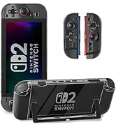FUNDIARY Transparent Case for Switch 2(2025) with Hollowed-Out Design, [Shockproof] Slim Hard PC ...