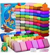ifergoo Air Dry Clay - 102 Colors Molding Magic Clay for Kids, DIY Model Toy Kit with Sculpting T...