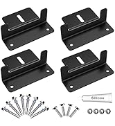 Solar Panel Mounting Bracket Aluminum Solar Panel Z Brackets Roof Solar Panel Bracket for RV, Boa...
