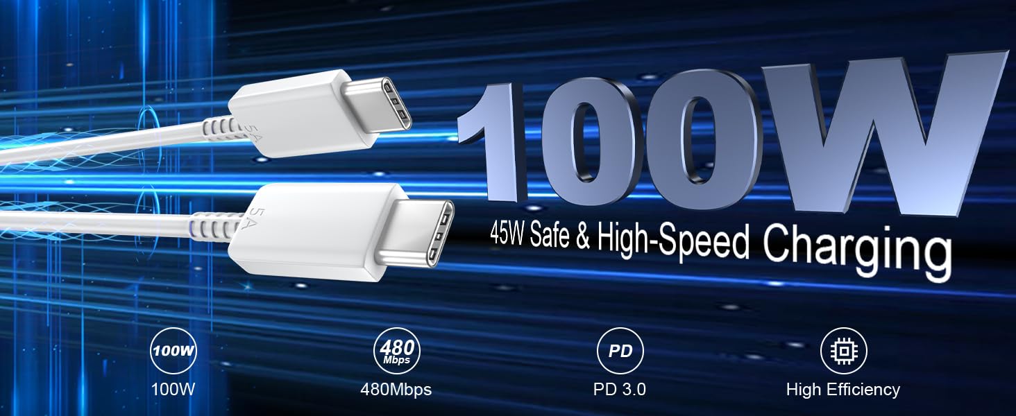 iPhone 16 pro max Charger Fast Charging block cable cord 10ft long 45w super usb type c charger