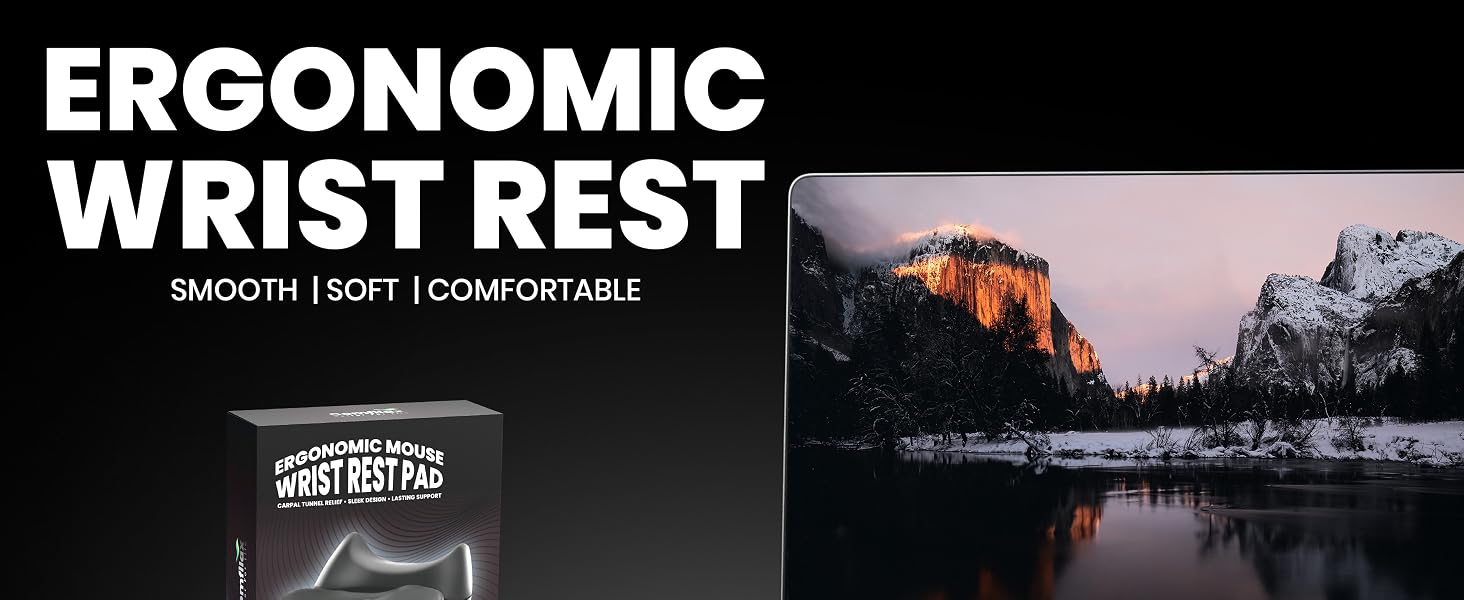 Comfilax Ergonomic Wrist Rest Black