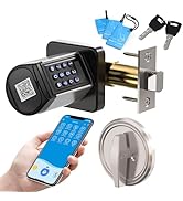 WELOCK Smart Deadbolt Lock,Keyless Entry Door Lock for Front Door,Security Deadbolt with Keypad A...
