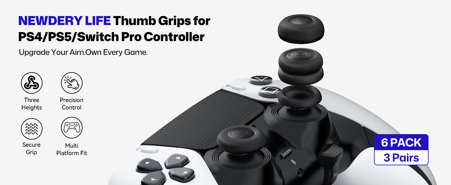 Anti-Slip Silicone Joystick Caps