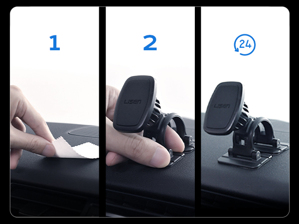 Magnetic phone holder for car