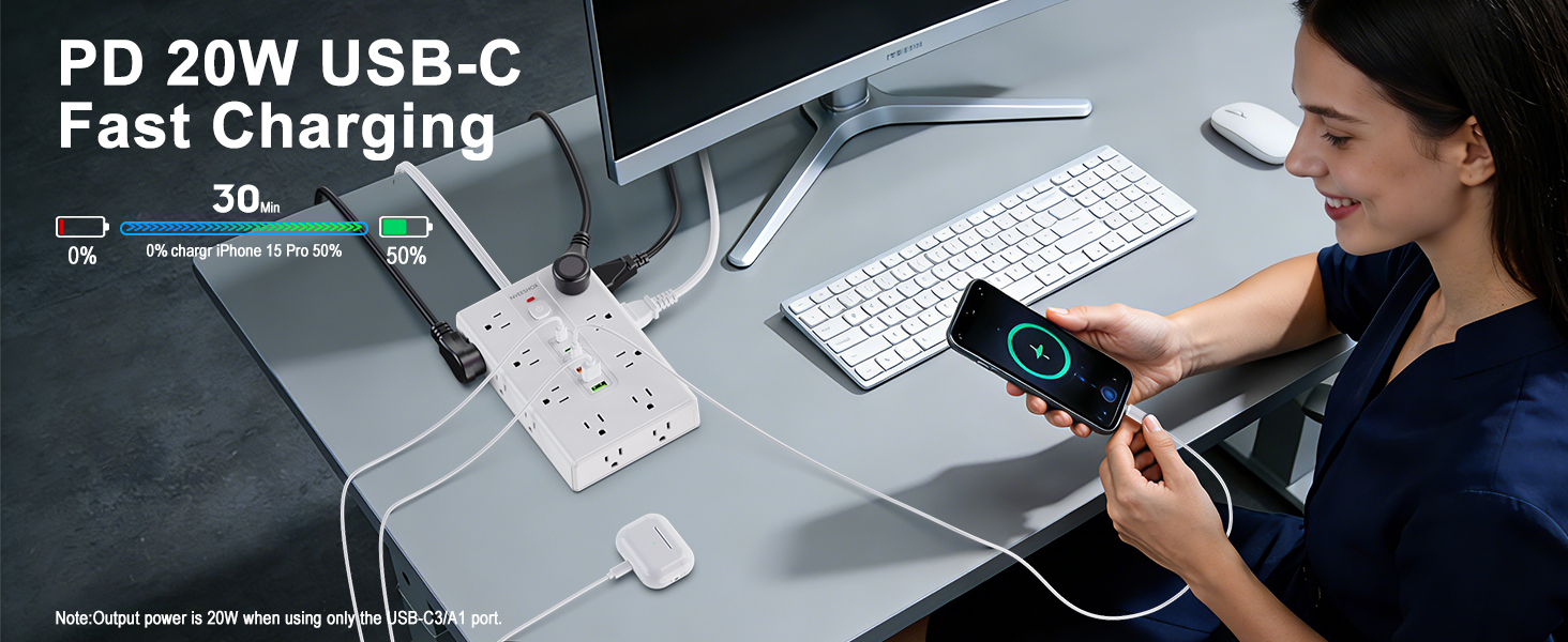 PD 20W USB-C Fast Charging