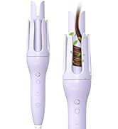 NOVUS 1.25 Inch Rotating Curling Iron for Effortless Waves and Beach Curls, Auto Hair Curler with...