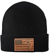 Fishing Beanie-Ameican Flag Hunting Fishing Hats for Men Winter Knit Hat Gifts for Dad Husband Gr...
