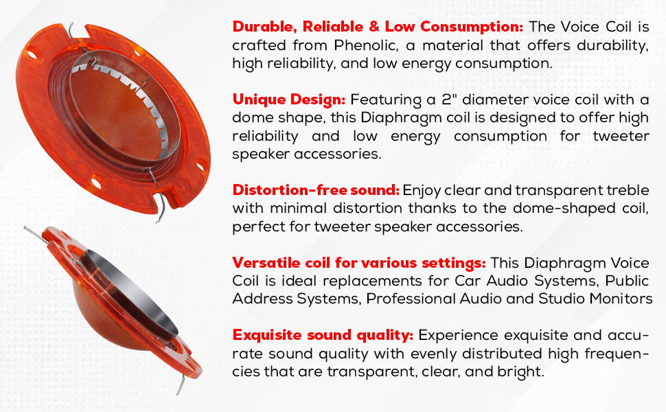 voice coil,voice coil replacement,diaphragm voice coil,replacement diaphragm voice coil