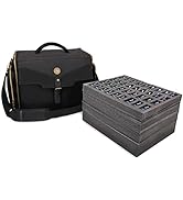 ENHANCE Portable Miniature Figure Storage &amp; Carrying Case - 4 Foam Layers fits 108 Infantry Minis...