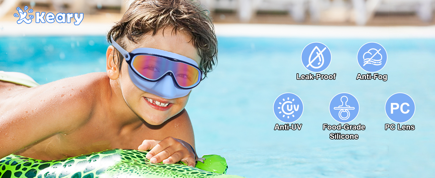 kids goggles for swimming 4-7