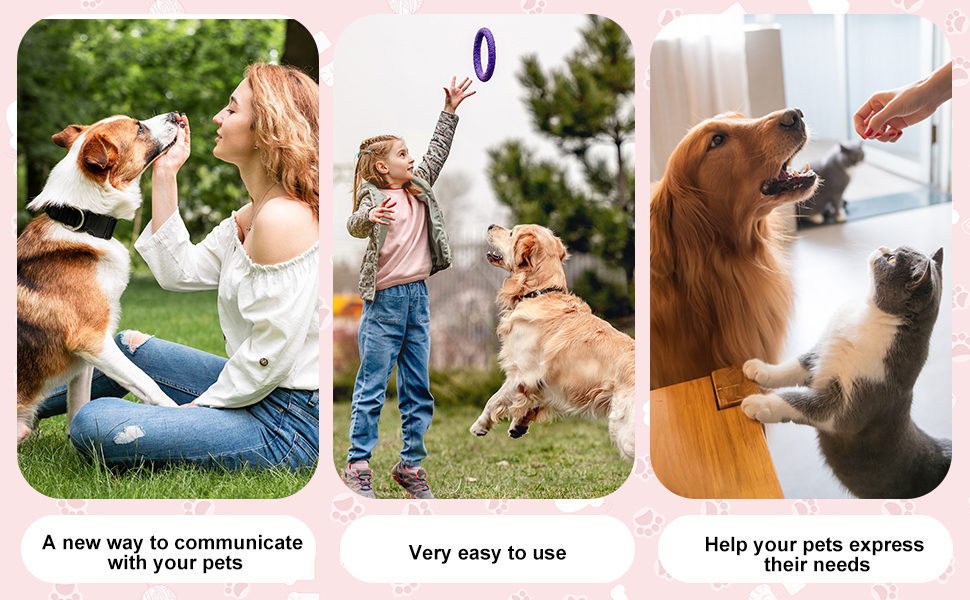 dog buttons talk, recordable buttons for classroom, dog buttons for communication