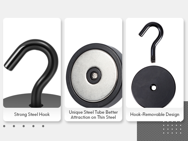 Neosmuk black magnetic hooks