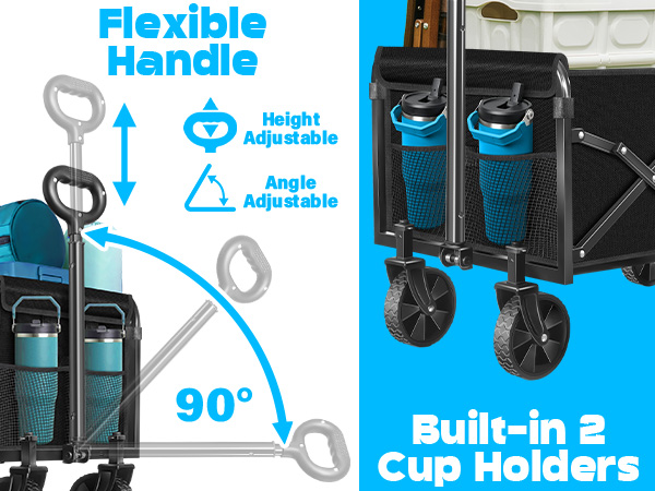 Flexible Handle and 2 Cup Holders