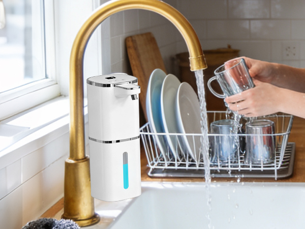 The automatic soap dispenser touchless is designed for versatility