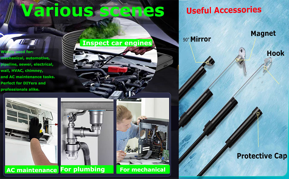 endoscope camera with light