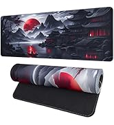 Vanzard Black Mouse Pad Gaming Keyboard Pad 31.5 x 11.8 in Computer Mouse Pad Anime Gaming Mousep...