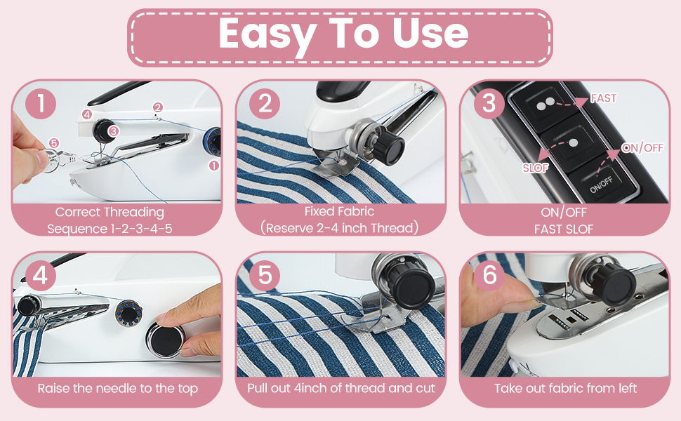 portable mini sewing machine Easy to Use a gift to girlfrend