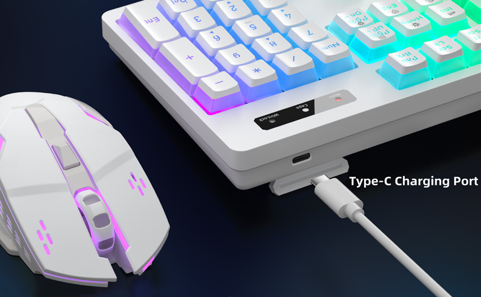 Wireless Gaming Keyboard and Mouse Combo